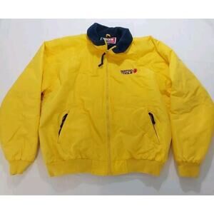 Vintage‎ Matco Tools Racing Yellow Multicolor Sports Jacket Coat Size Men 2XL
